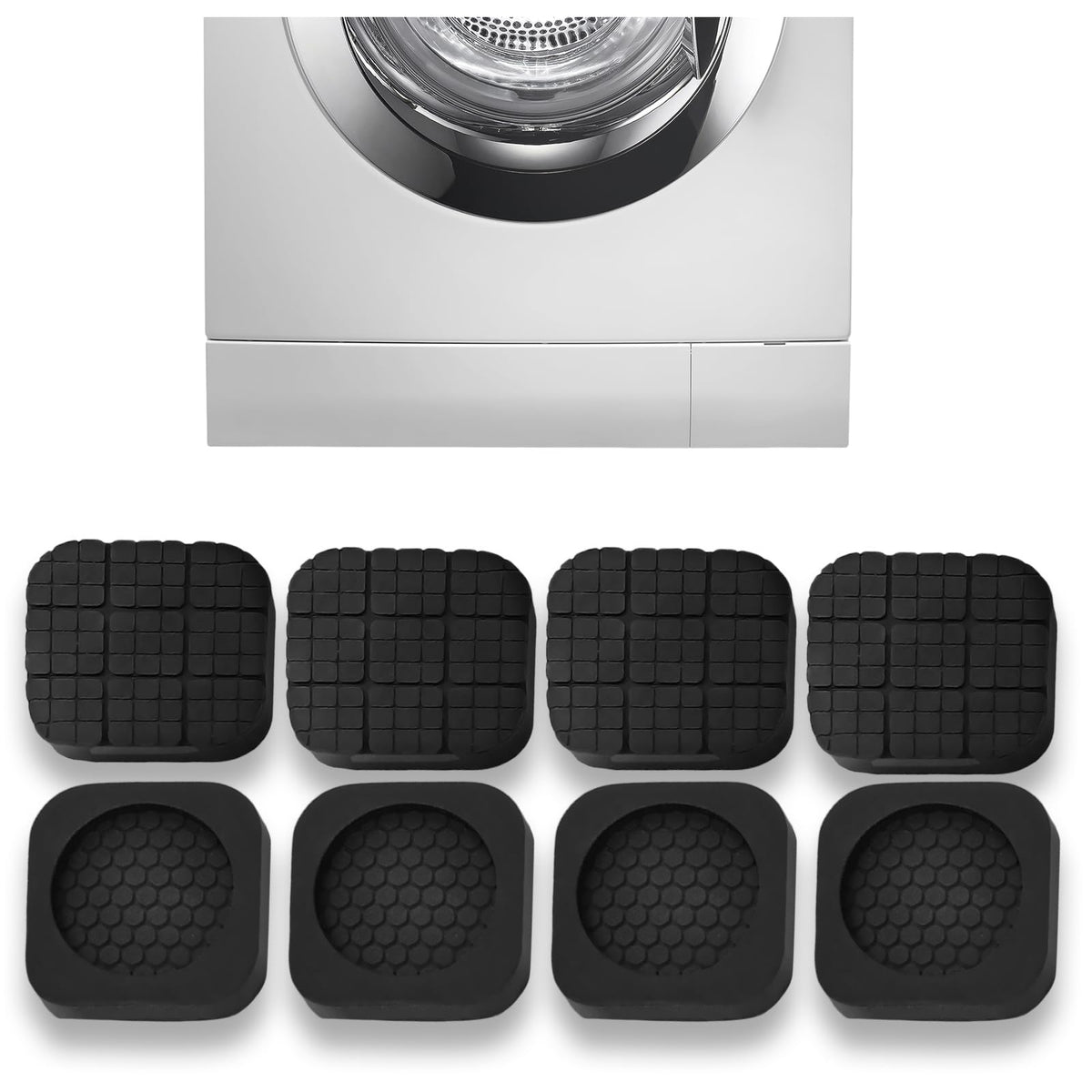 Anti Vibration Pads for Washer, 8 Pack Pedestal for Washer and Dryer