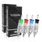 40pcs Tattoo Cartridge Needles Mixed Round Liner Shader Magnum