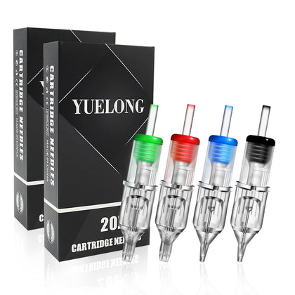 40pcs Tattoo Cartridge Needles Mixed Round Liner Shader Magnum