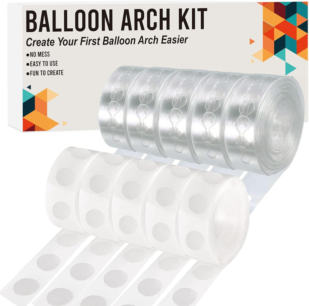 Balloon Arch Kit, 82ft Easy DIY Balloon Decorating Garland Strip and 500Pcs Glue Point Dots Tape for Balloon Arch