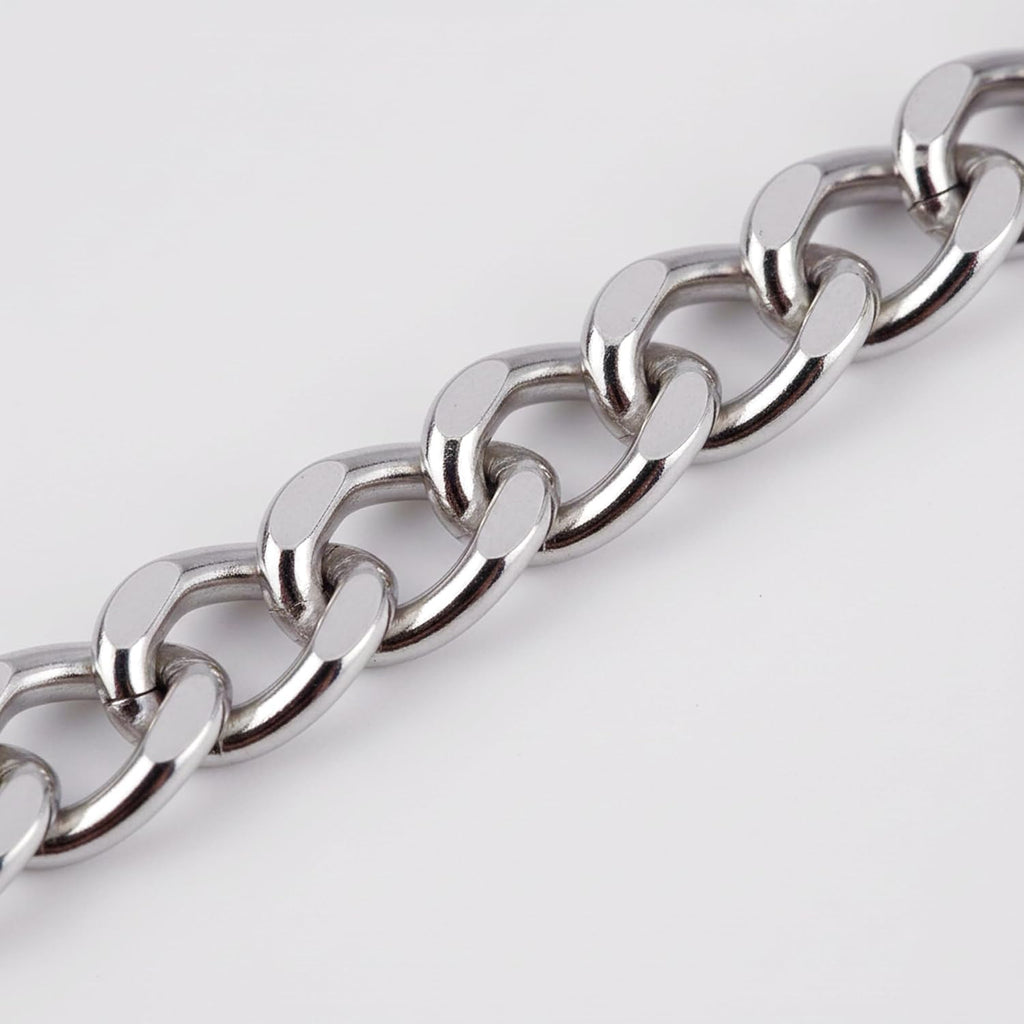Made in The UK Silver Colour Albert Pocket Watch Chain with Locket Pendant