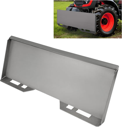 1/4" Skid Steer Attachment Plate Compatible with Bobcat Kubota | Quick Attach Mount Plate;Fit for Skid Steers and