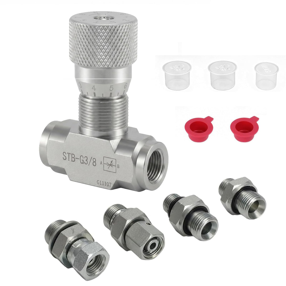 STB-G3/8 Hydraulic Flow Control Valve Compatible with Mini Excavator