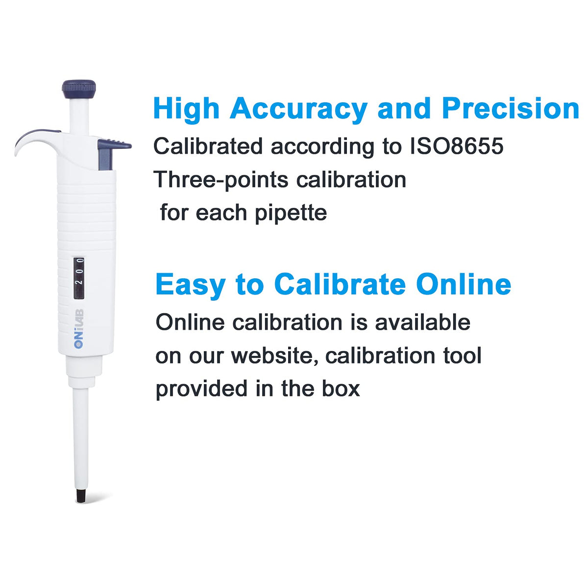 Lab Micropipette, Single Channel Adjustable Pipette 0.5-10μL