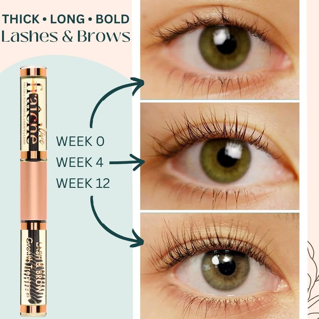 Lash Serum Mascara Tube DOUBLE PACK - Natural Eyelash Serum for Growth, Conditioning &Treatment - Eyelash Growth with