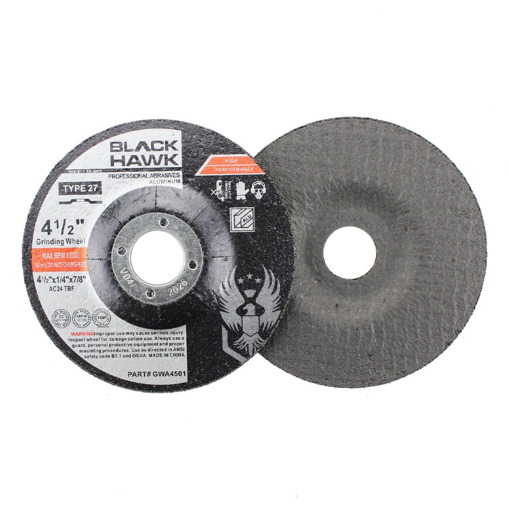 BHA 4-1/2 x 1/4 x 7/8 Grinding Disc for Aluminum, Non Loading - 5 Pack
