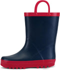 Kids Rain Boots Waterproof Printed Rubber boots with Handles | Slip on, Double Handles,Slip Resistant