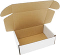 6x4x2 Small Shipping Boxes, White Mailing Box Mailer Flat Corrugated Cardboard Mailers for Business Packaging Mailing