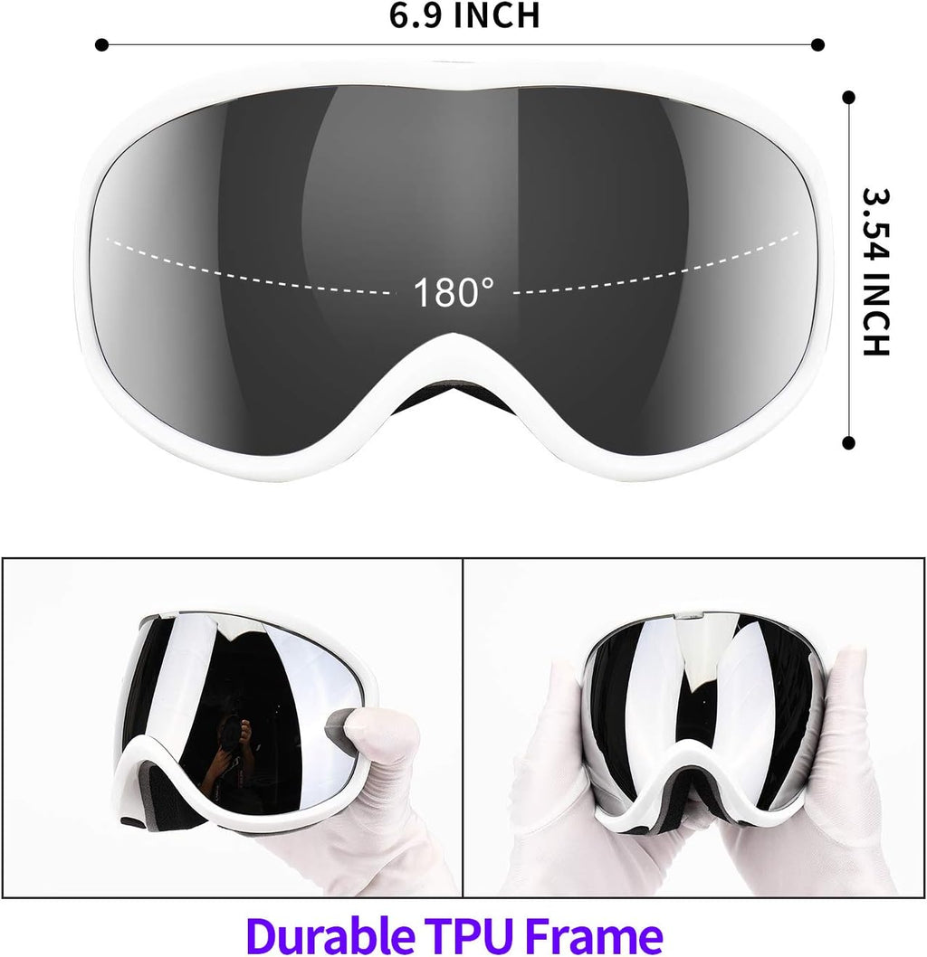 Snow Ski Goggles for Women Men Youth Adlut | Anti-Fog UV Protection Snowboard Skiing Goggles for Skiing