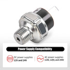 CNWZYMX 120-150 PSI Air Pressure Switch 1/4 NPT Thread, Silver 2PCS