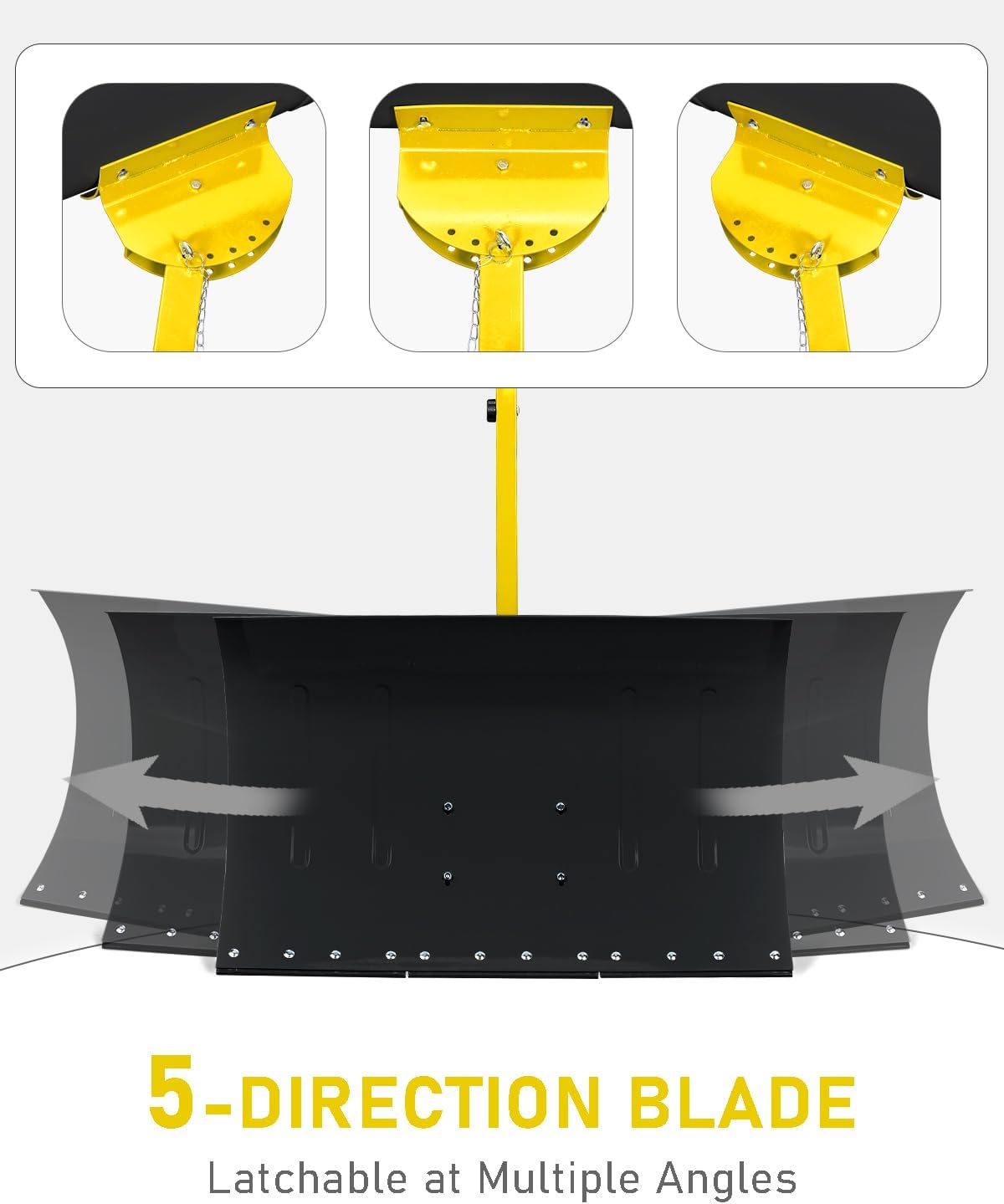 Snow Shovel with Wheels, 29" Wide 18" Long Snow Plow Shovel Angle & Height Adjustable Padded Handle Efficient Snow