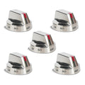 Original-Spec Stove Knobs Replacements DG64-00473A (5-Pack) | Compatible with Samsung Gas Stove Range Oven