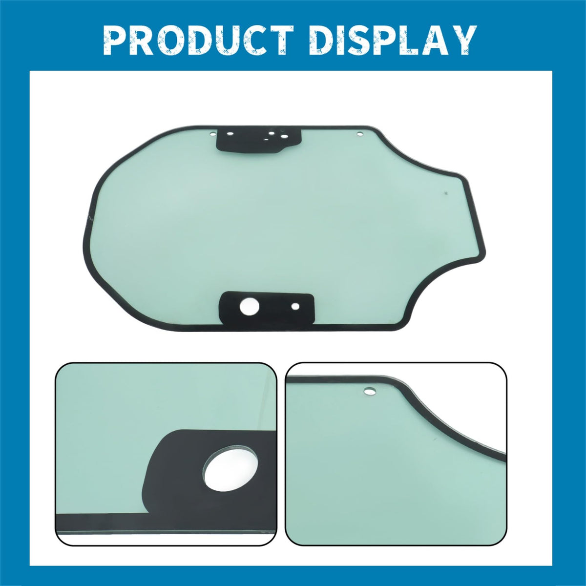 Silscvtt Front Door Glass CA3456230 Replacement for Caterpillar SERIES D
