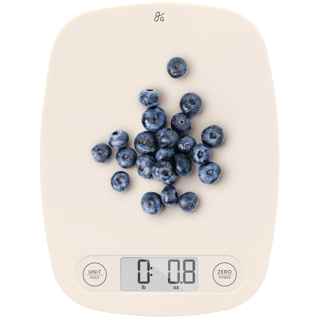 Food Scale, Slim & Compact Build, 1g Precision (Birch White)