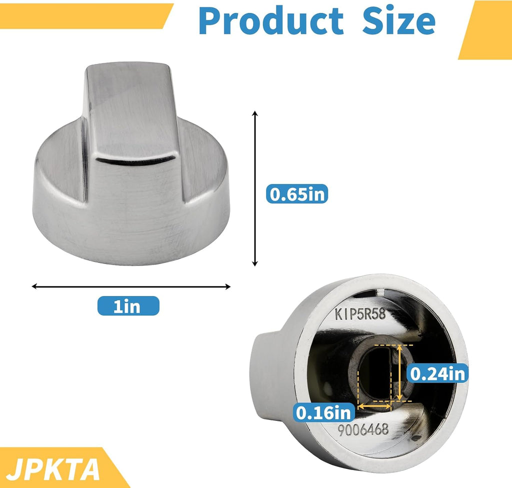 2 Pack 811195 Range Hood Knob Replacement Part Compatible with Sub-Zero Wolf Pro Ventilation Hood Knob Replaces for 805328 KIP5D44 B002MFNQ34 5D44