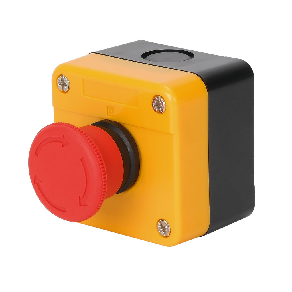TOKCKYBL Emergency Stop Push Button Switch with Box, 660V 10A Weatherproof