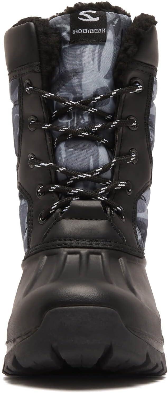 Boys' Waterproof Winter Snow Boots with Insulation for Cold Weather