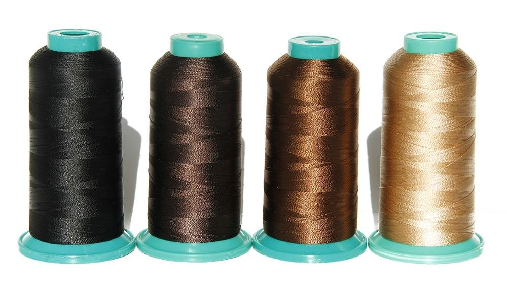 1800 Yard Elastic Nylon Sewing Thread for Wig Makers (Beige)