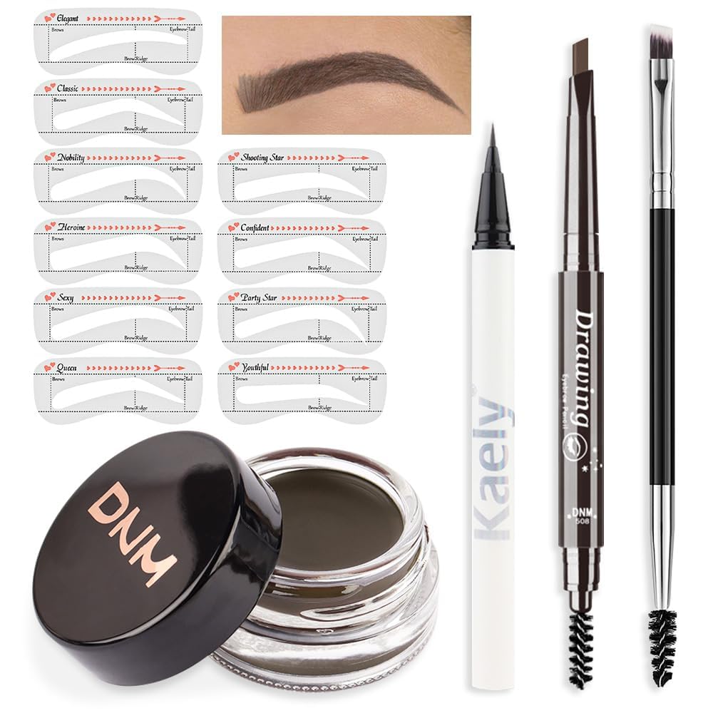 Eyebrow Stencils Kit for Women Shaping, Eyebrow Shaper Makeup Kit, Eye Brow Stencil Shaper Tinting kits for Women