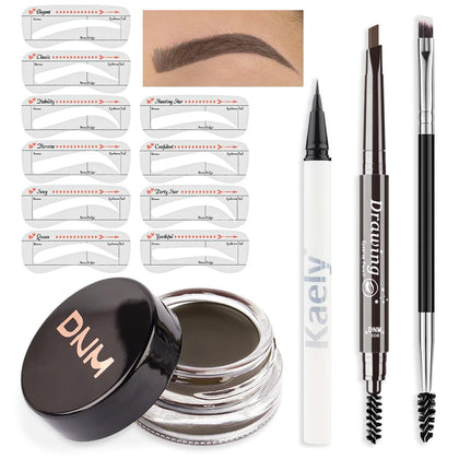 Eyebrow Stencils Kit for Women Shaping, Eyebrow Shaper Makeup Kit, Eye Brow Stencil Shaper Tinting kits for Women