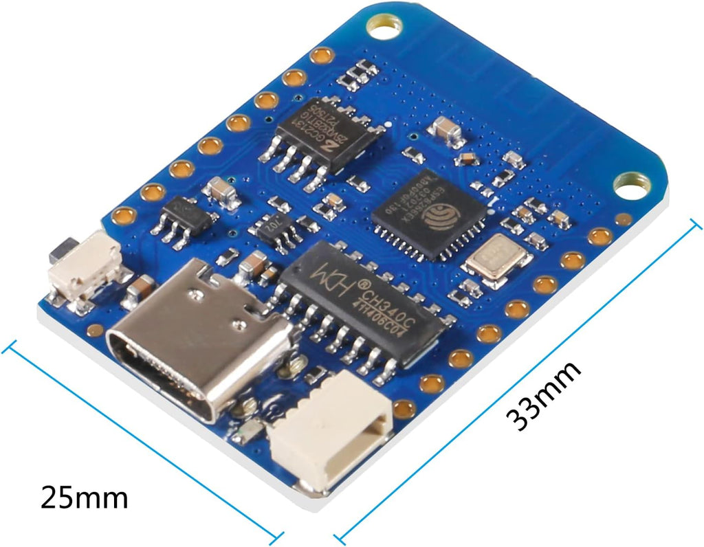 2pcs for WEMOS D1 Mini V4.0.0 Type-C USB WiFi Internet of Things Board Based ESP8266 4MB Compatible for Arduino MicroPython Nodemcu