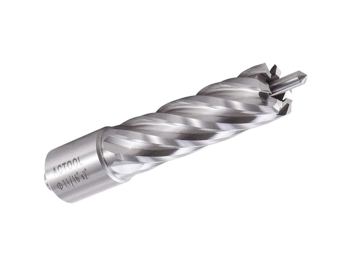 11/16" Diameter × 2" Depth of Cut HSS ANNULAR Cutter with 3/4'' Weldon Shank