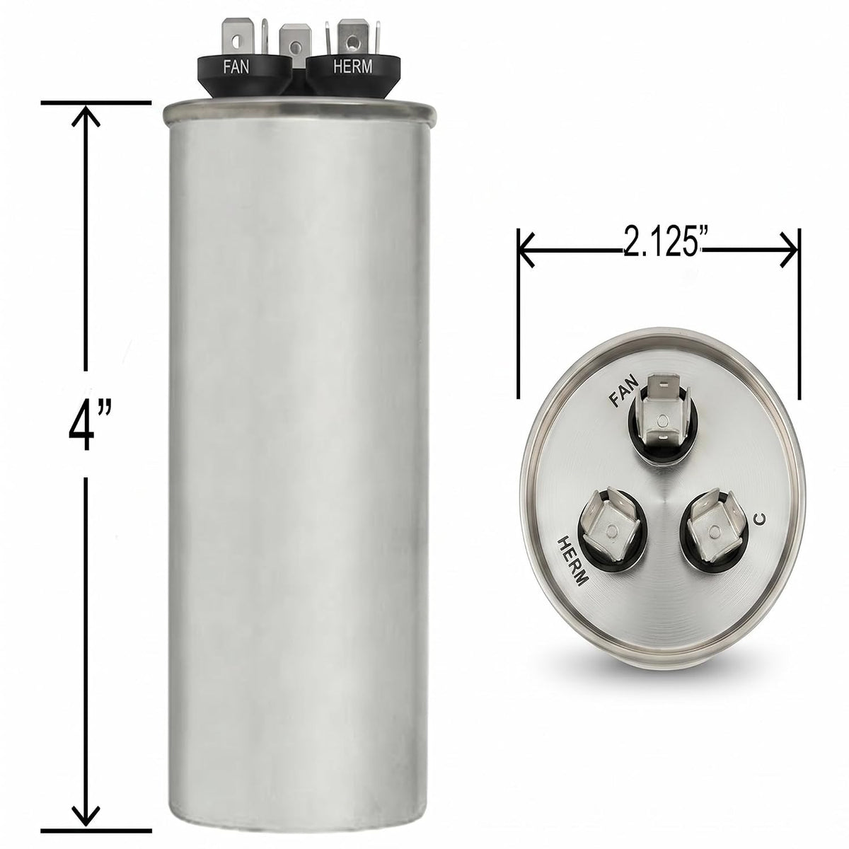 ClimaTek Round Capacitor Replaces Carrier # P291-4554RS