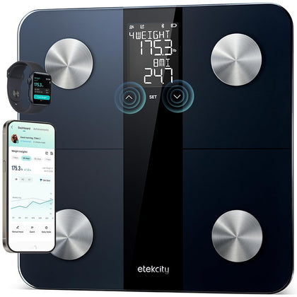 Upgraded Smart Scale for Body Weight Fat and BMI, FSA Eligible | HSA Eligible, Bathroom Scale with Muscle Mass, 13