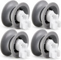 611666 Dishwasher Upper Rack Roller Wheel Kit, Compatible with Bosch Dishwashers, Replaces 00611666, 10032849, 00165313, 165313, PS8727423, AP4355370, 4-Pack