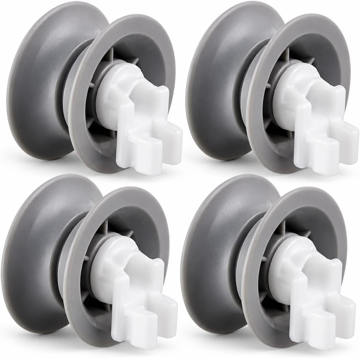 611666 Dishwasher Upper Rack Roller Wheel Kit, Compatible with Bosch Dishwashers, Replaces 00611666, 10032849, 00165313, 165313, PS8727423, AP4355370, 4-Pack