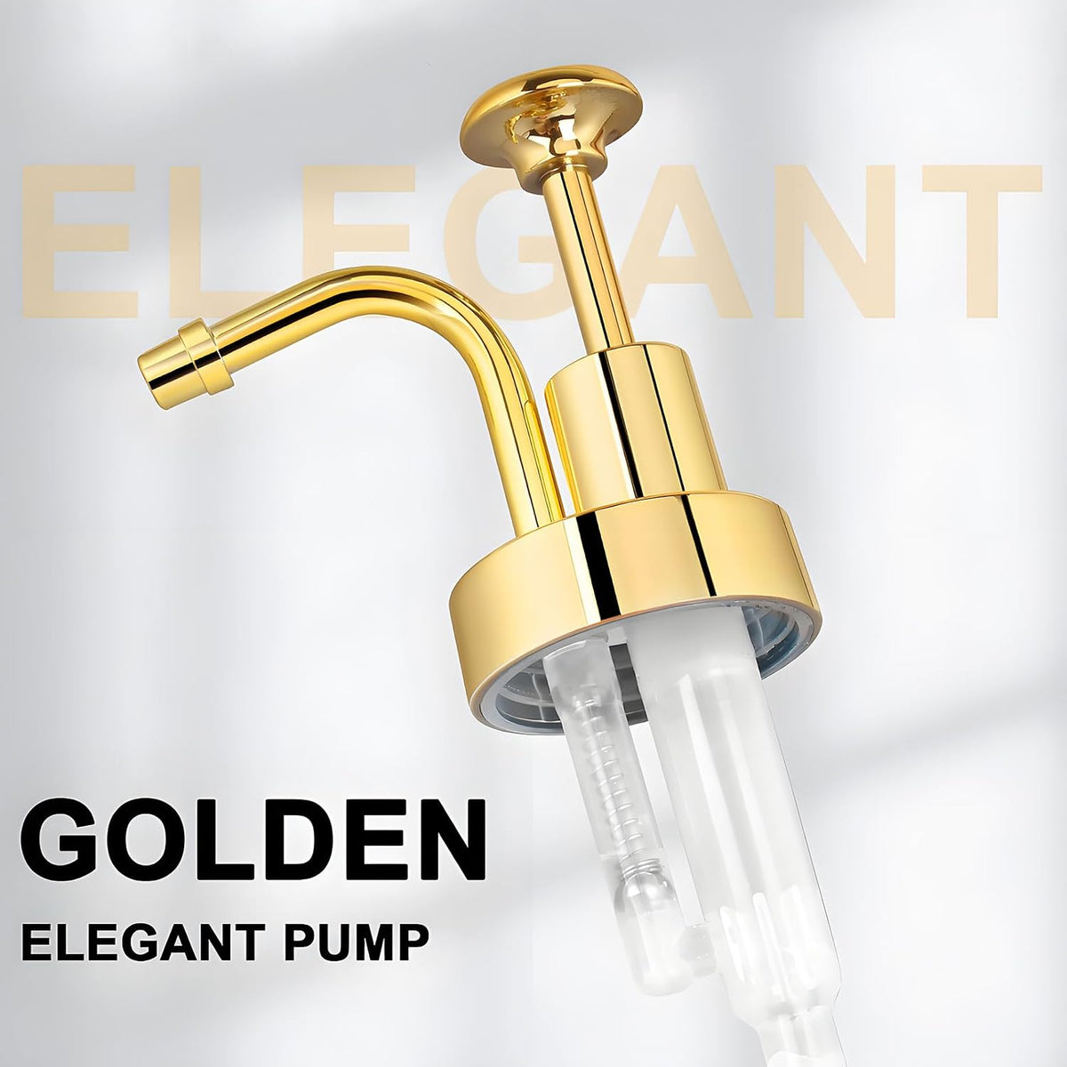 Glass Coffee Syrup Dispenser 10oz, Syrup Bottles with Ribbed Design, Gold Syrup Pump, Coffee Bar Accessories, Honey