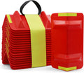 20-Pack Flatbed Cargo Edge Protectors with Reflective Strip, Red