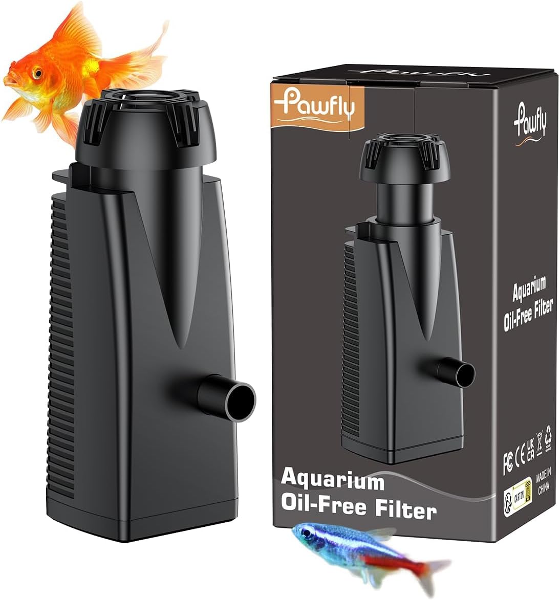 80 GPH 4 W Aquarium Surface Skimmer for Fish Tanks up to 92 Gallons, Aquarium Oil Film Processor, Fish Tank Filter