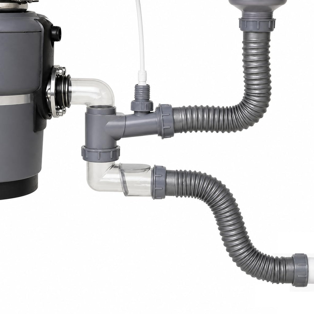 Garbage Disposal Drain Kit for Double Sink with Flange