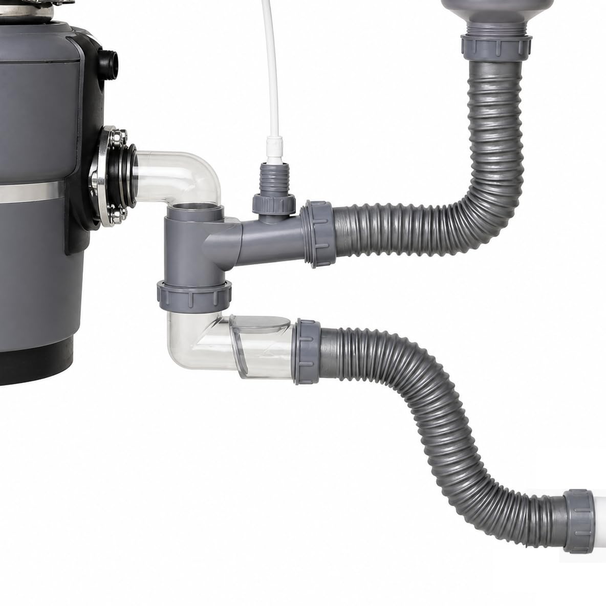 Garbage Disposal Drain Kit for Double Sink with Flange