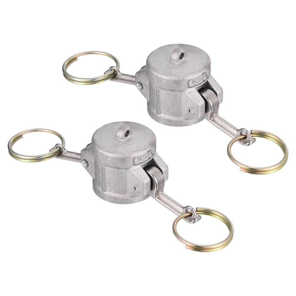 Kozelo 2 Pcs Aluminum Type DC 1/2" NPT Female Cam Lock Hose Fitting