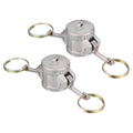 Kozelo 2 Pcs Aluminum Type DC 1/2" NPT Female Cam Lock Hose Fitting