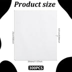 300 Sheets Away Embroidery Stabilizer Backing, 10x12Inch