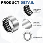 uxcell 8 Pcs SCE128 Needle Roller Bearings, 3/4" Bore 1" OD 1/2" W