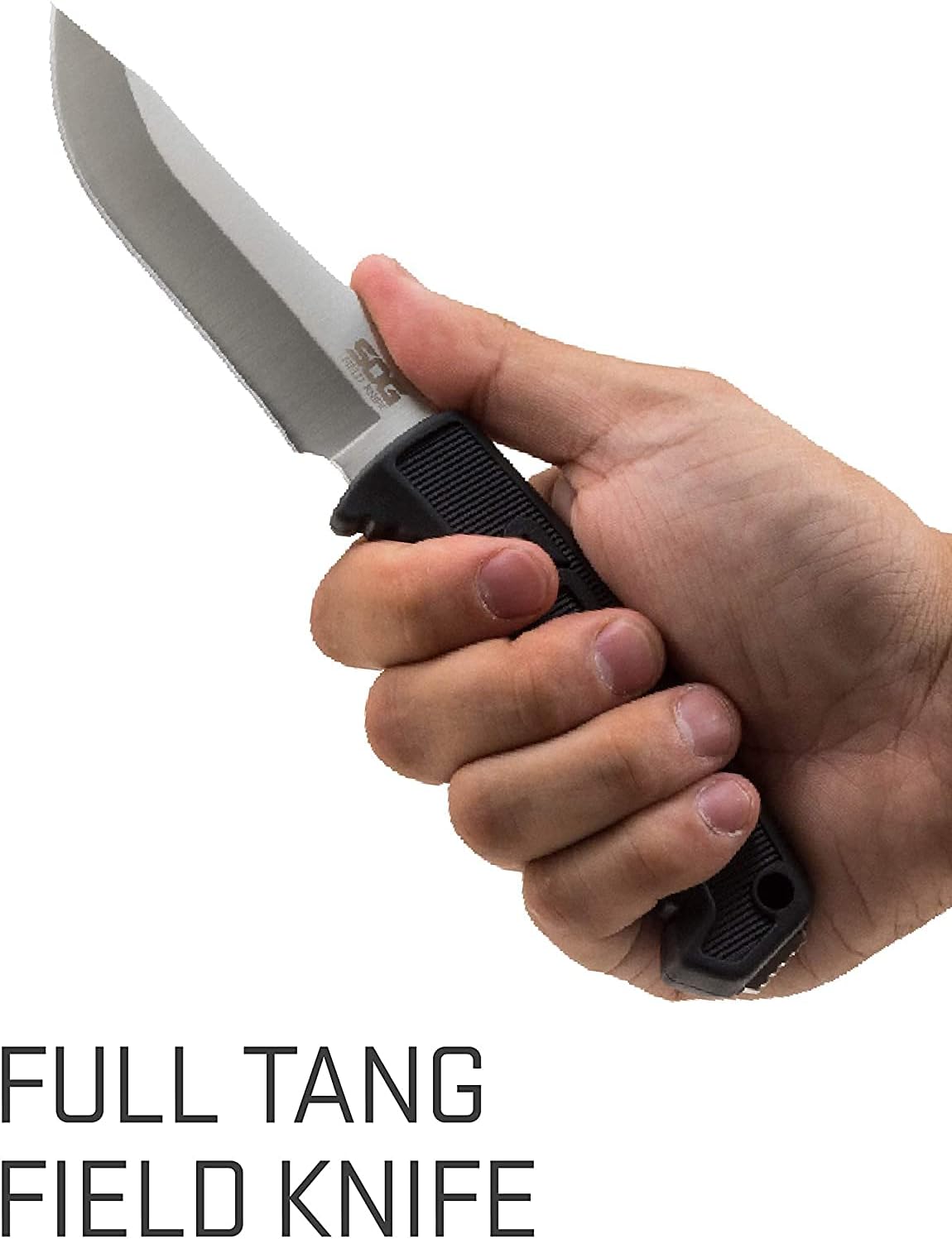 Survival Knife with Sheath - Field Knife Fixed Blade Knives 4 Inch Tactical Knife and Bushcraft Knife w/Full Tang