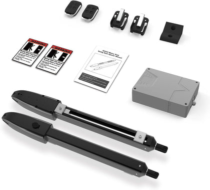 Automatic Dual Gate Opener for Swing Gates up to 660lb*2 16ft, Heavy Duty Electric Opener Kit for Driveway Home