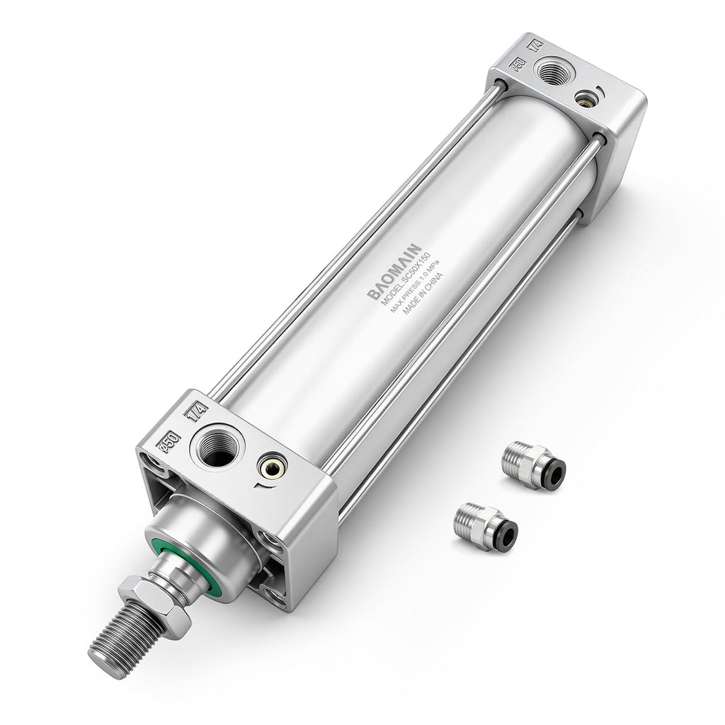 BAOMAIN Pneumatic Air Cylinder 2" Bore 6" Stroke SC50x150