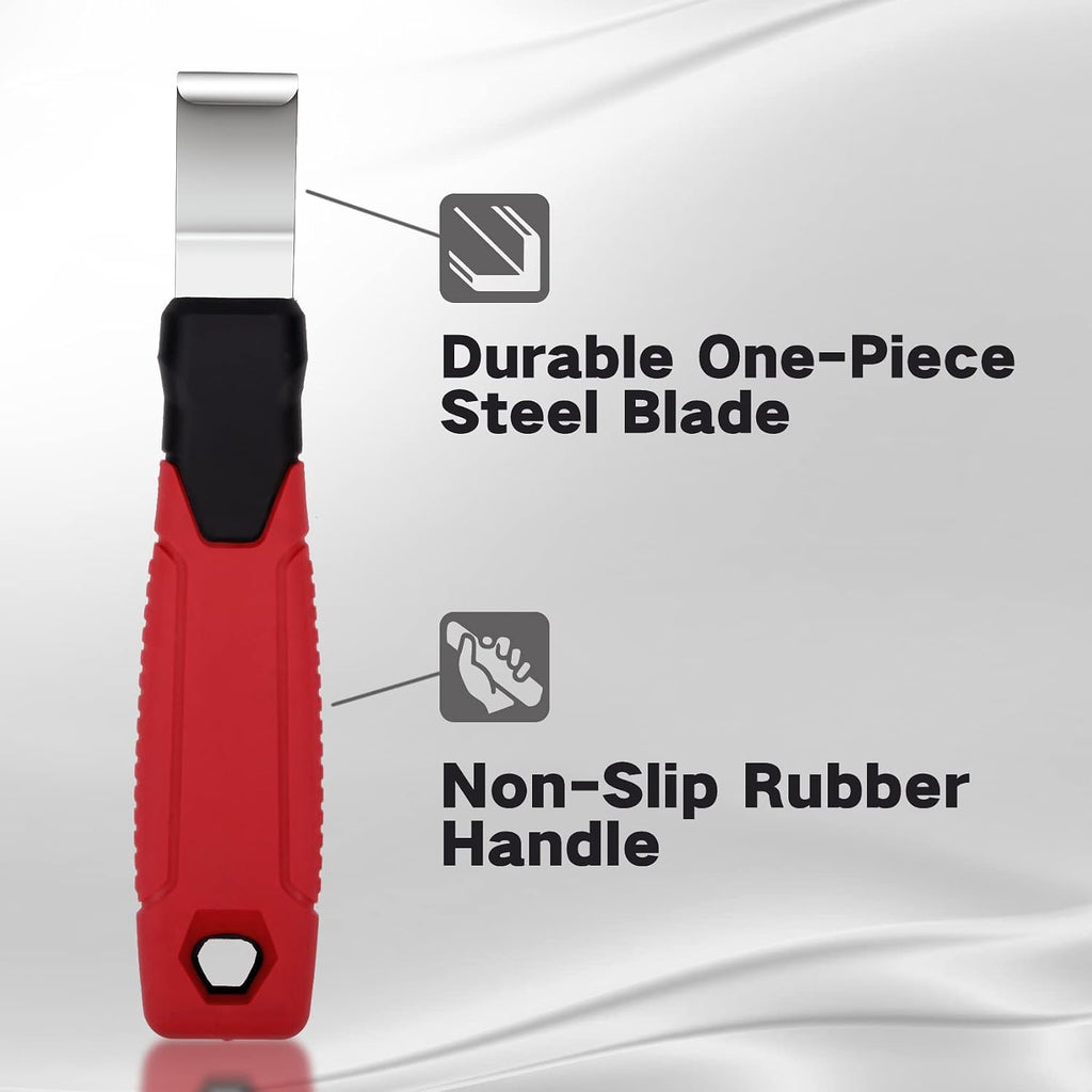 Vinyl Siding Removal Tool with Extra Long Handle- Steel Blade Vinyl Non-Slip Grip Handle for Installation and Removal