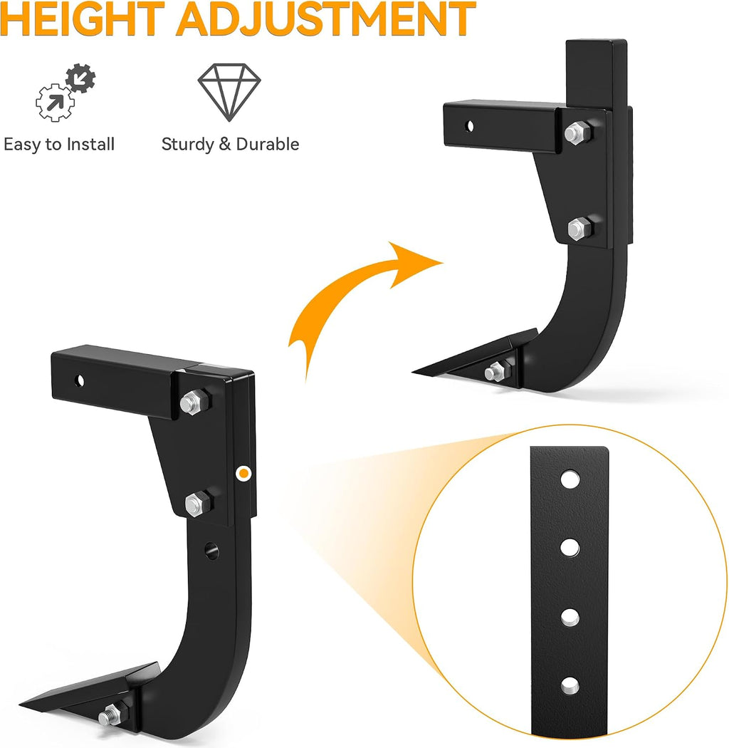 Hitch Mounted Ripper with 2" Receiver for Tractor ATV UTV | Heavy Duty Adjustable Trencher Digger Plow with