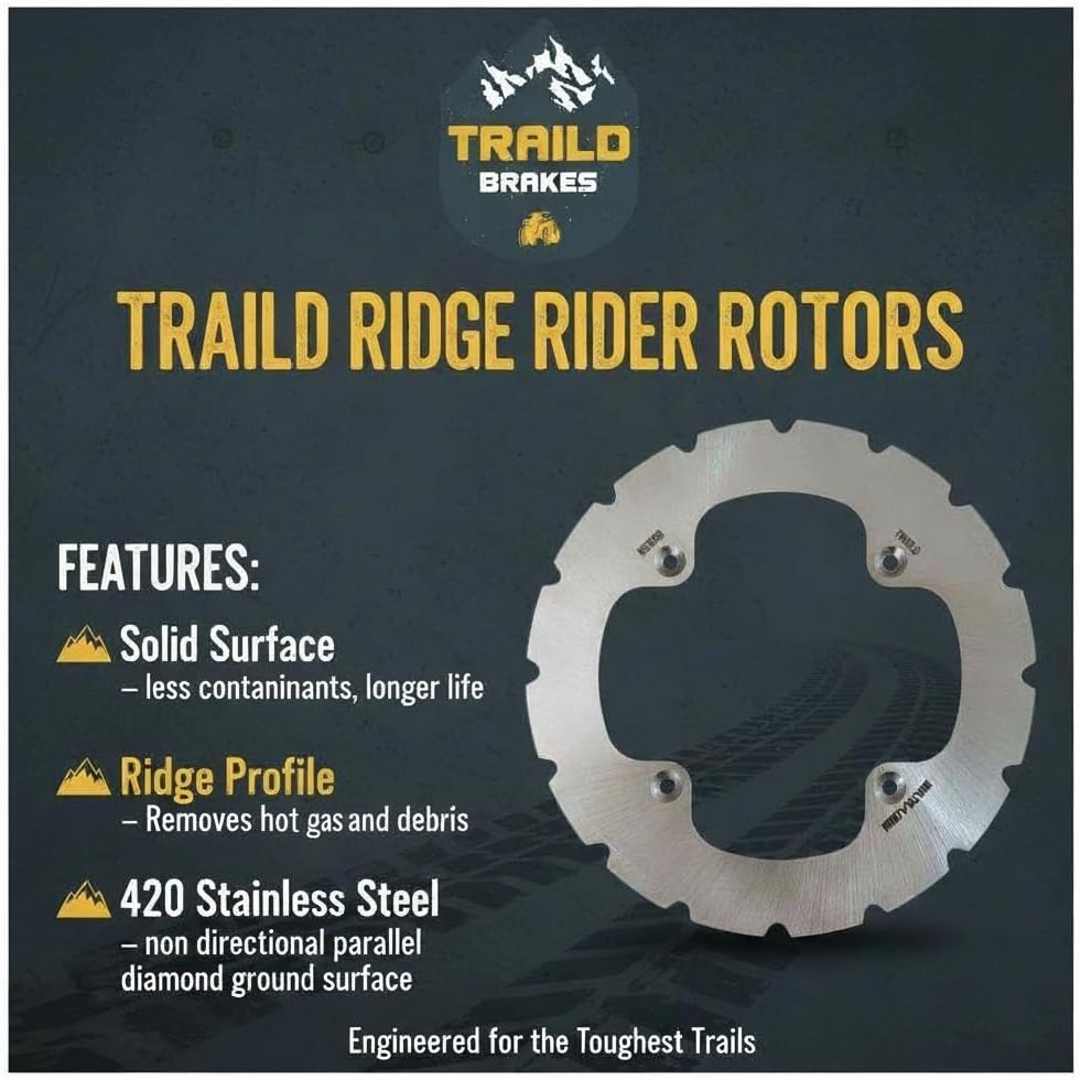 Traild Ceramic Brake Pad & Rotor Kit for Can-Am Maverick 2017-2024 Full Set