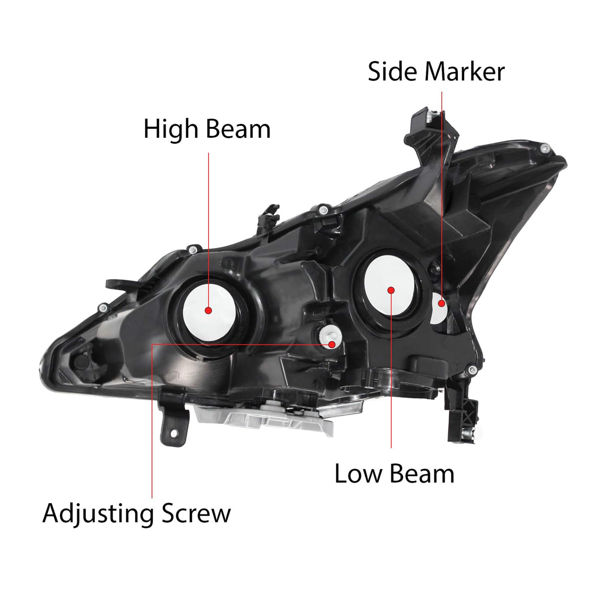 Headlight Assembly Compatible with 2013 2014 2015 Nissan Altima 4-Dr Sedan