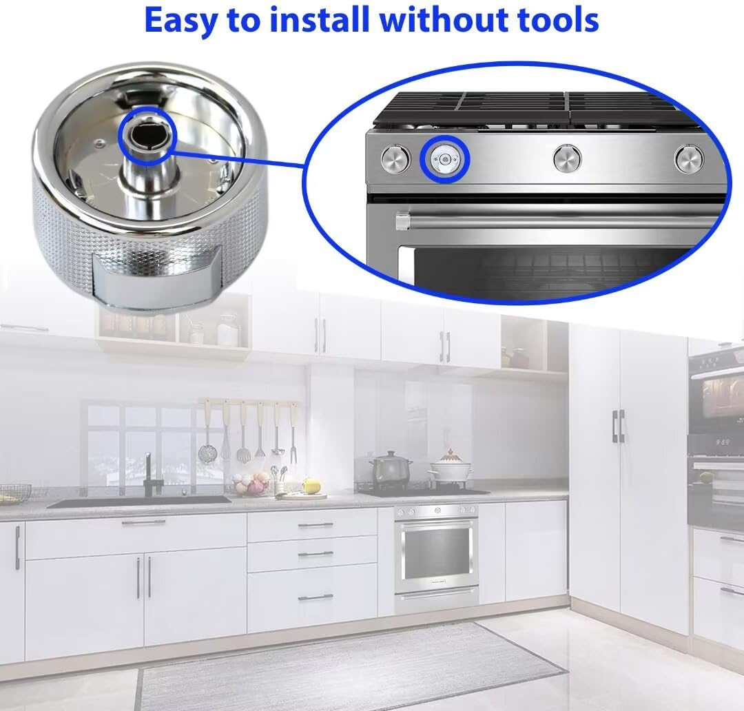 W11156487 Range Control Knob Replacement for Kitchen Aid Range KFED500EBS03,KFED500EBS05, Replaces 4546228 AP6285576