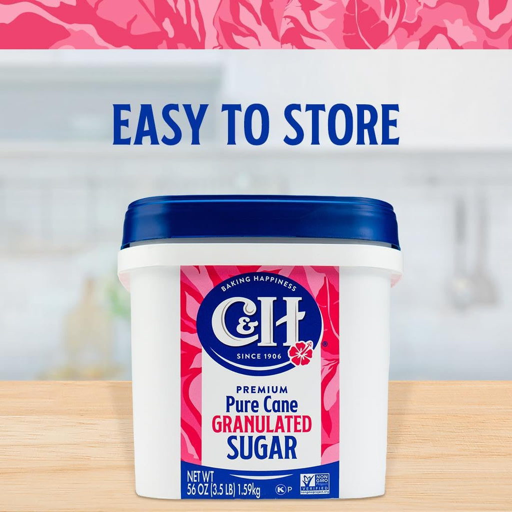 Granulated Sugar, 3.5 lb Easy-Baking Tub, 2 Pack - with Recipe Card