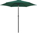 Patio Umbrella, 10FT Outdoor Table Umbrella Market Umbrella with Push Button Tilt and Crank & Sturdy Ribs, Yard