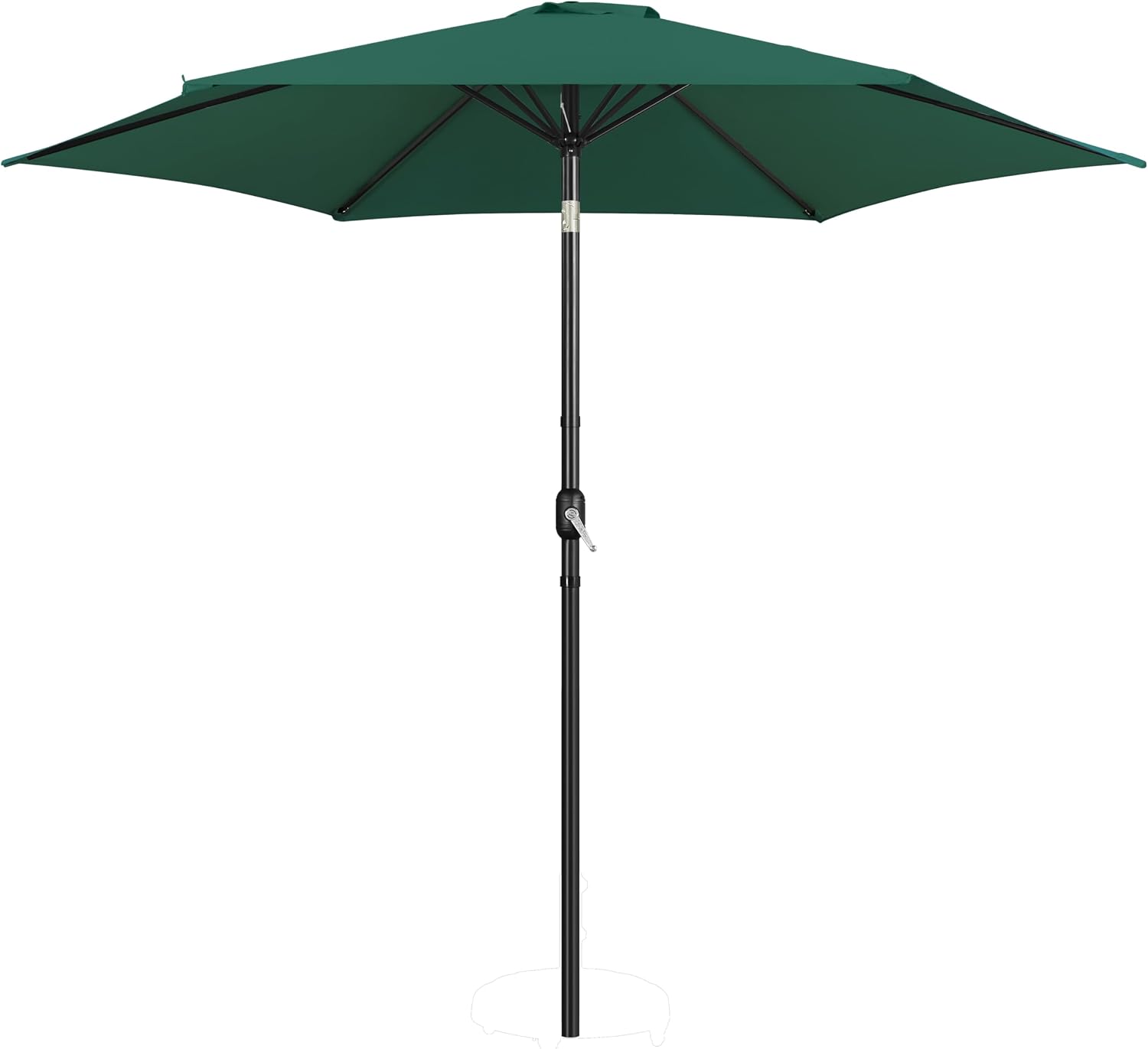Patio Umbrella, 10FT Outdoor Table Umbrella Market Umbrella with Push Button Tilt and Crank & Sturdy Ribs, Yard